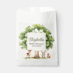 Sachets En Papier Baby shower Boho Cute Woodland Animaux