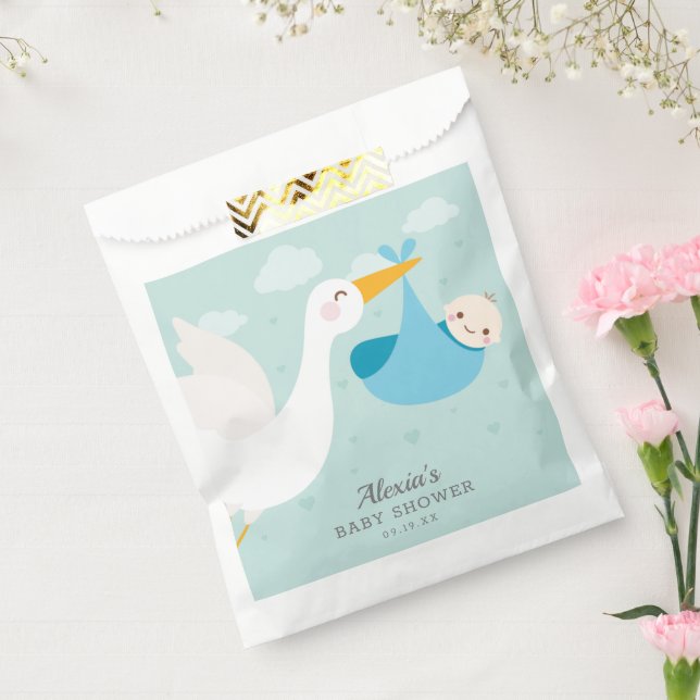 Sachets En Papier Baby shower Bundle Stork Boy (Scellé)