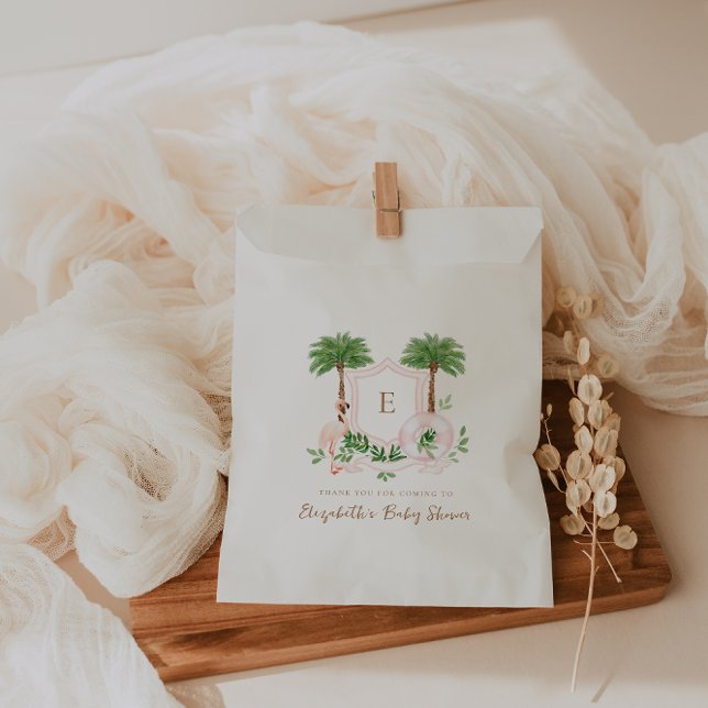 Sachets En Papier Baby shower Chic Retro Palm Springs (Créateur téléchargé)