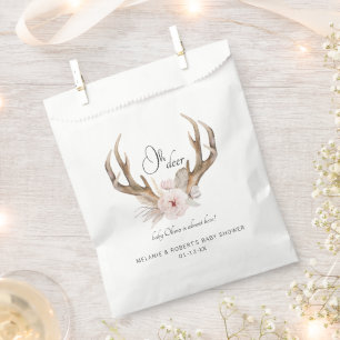 Sachets En Papier Baby shower d'aquarelle Oh Deer