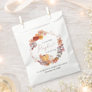 Sachets En Papier Baby shower d'automne de Terracotta Citrouille