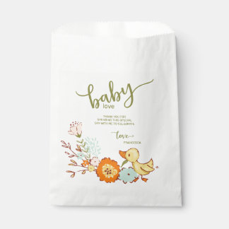 Sachets En Papier Baby shower de canard mignon