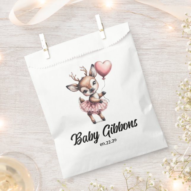 Sachets En Papier Baby shower de cerfs (Coupé)