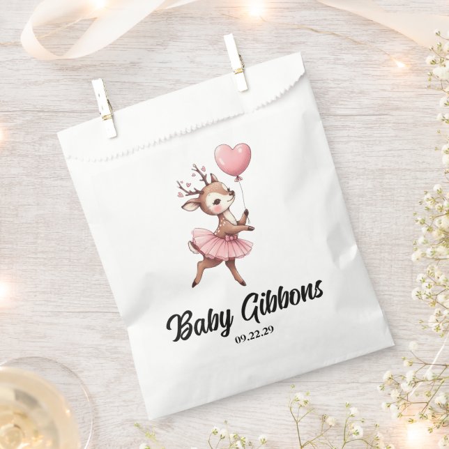 Sachets En Papier Baby shower de cerfs (Coupé)