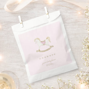 Sachets En Papier Baby shower de cow-girl rose Vintage rocheuse