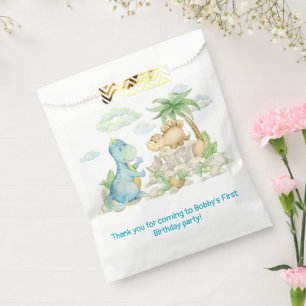 Sachets En Papier Baby shower de fête d'anniversaire de Dinosaur