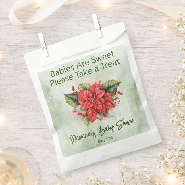 Sachets En Papier Baby shower de Noël neutre pour les femmes (Coupé)