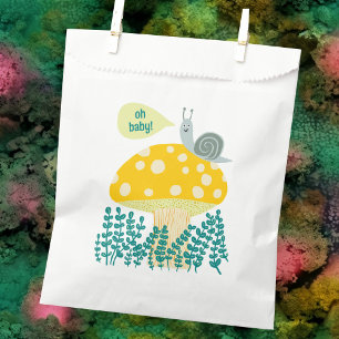 Sachets En Papier Baby shower de papillon mou aux champignons d'esca