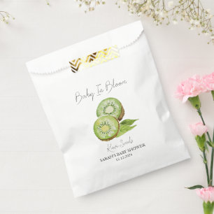 Sachets En Papier Baby shower de semences Baby In Bloom l Kiwi
