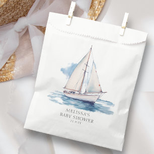 Sachets En Papier Baby shower de voilier