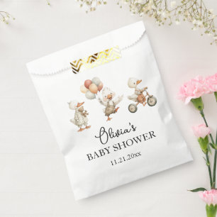 Sachets En Papier Baby shower d'oie