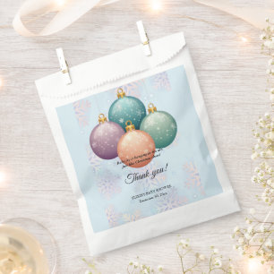 Sachets En Papier Baby shower d'ornement moderne Pastel Christmas