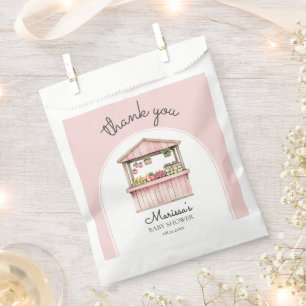 Sachets En Papier Baby shower Farmers Market Girl