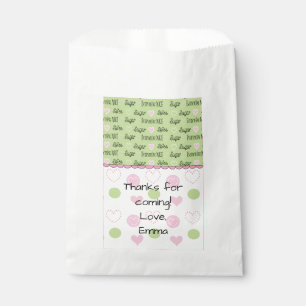 Sachets En Papier Baby shower Favoriser le sac, "Sucre et épices"