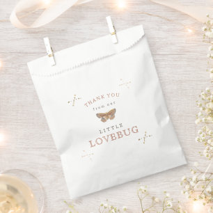 Sachets En Papier Baby shower fille Baisers papillon
