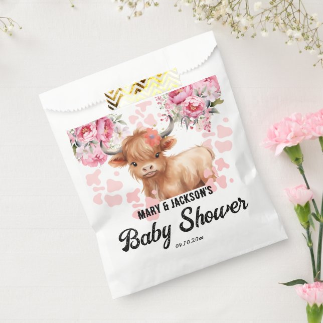 Sachets En Papier Baby shower Floral de la Vache Sainte (Scellé)
