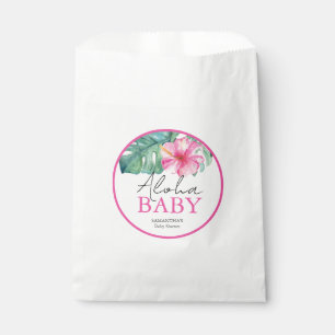 Sachets En Papier Baby shower hawaïen Customisé