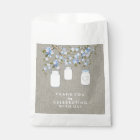 Baby shower Mason bleu Jar