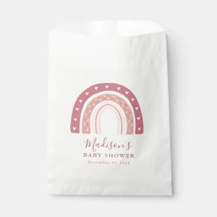 Sachets En Papier Baby shower moderne chic Pastel rose arc-en-ciel