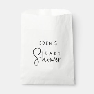Sachets En Papier Baby shower Neutre Moderne Simple