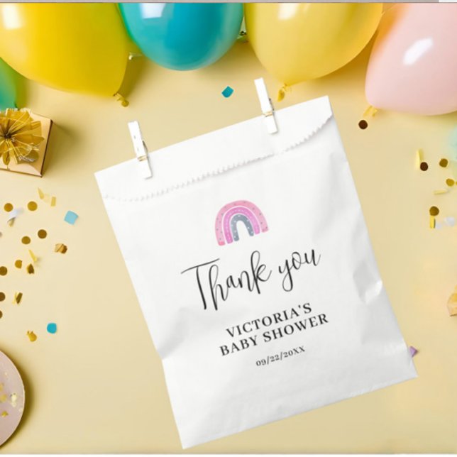 Sachets En Papier Baby shower Rainbow Girl (Créateur téléchargé)