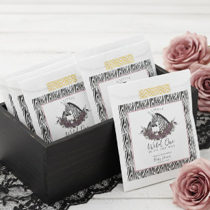 Sachets En Papier Baby Shower Safari Zèbre Little Wild One Fête