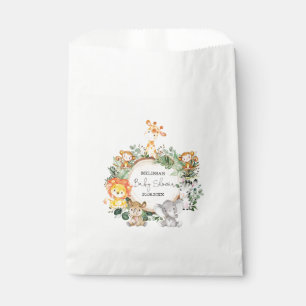 Sachets En Papier Baby shower tendance Jungle Safari Animaux