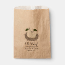 Baby shower Twin Pear Favoriser Sac