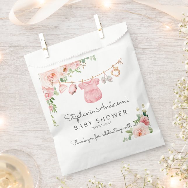 Sachets En Papier Baby shower Vêtements pour filles bébé Favoriser l (Coupé)