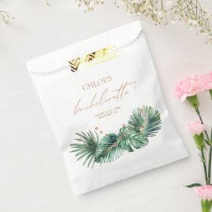 Sachets En Papier Bachelorette moderne Tropical & Diamant