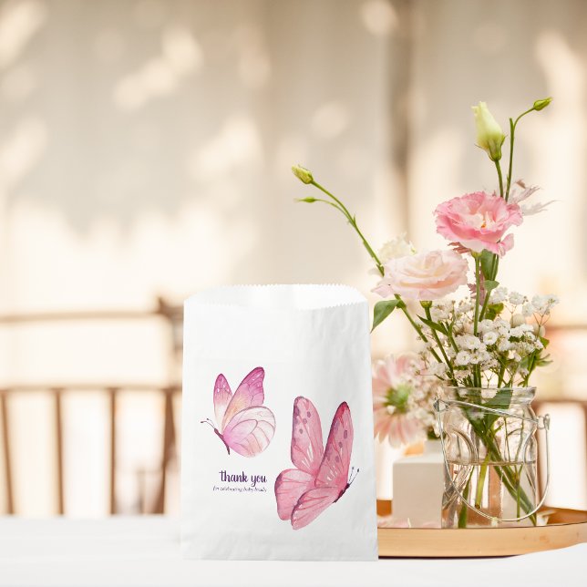 Sachets En Papier Baisers à papillon et voeux pour bébé Baby shower  (Créateur téléchargé)