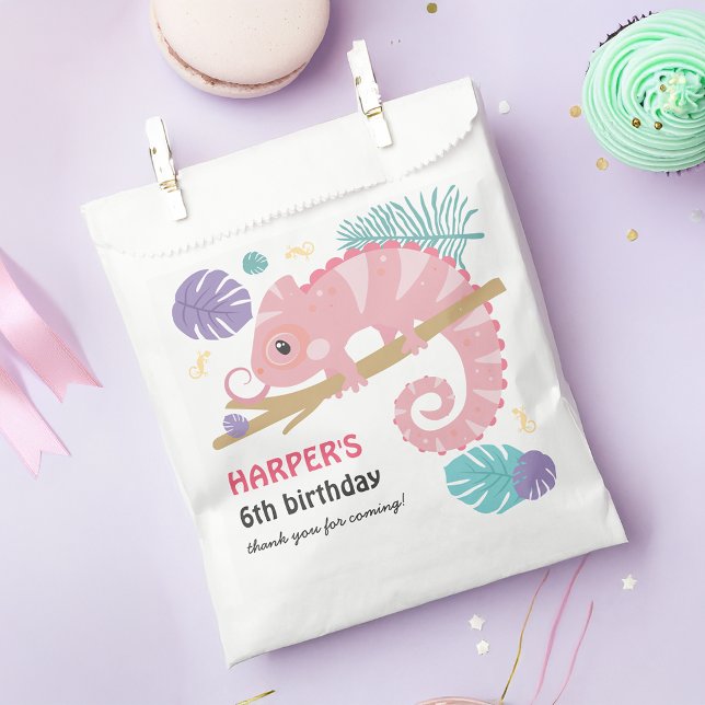 Sachets En Papier Balances et queues Reptile fille Anniversaire (You'll be “swamped” for guests with our scales and tails girl's reptile birthday party supplies! )