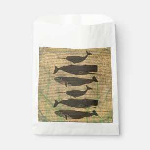 Sachets En Papier Baleine antique Rustique Art Nautique