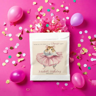Sachets En Papier Ballerina Hamster Girls Birthday Dance Party