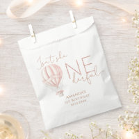 Ballon à air chaud rose superbement fille 1er anni