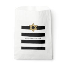 Bandes en noir et blanc avec l'étoile d'or de Davi