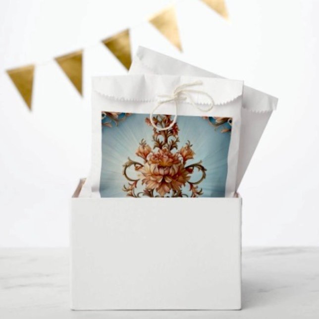 Sachets En Papier Baroque Rose   Favour Bag (Créateur téléchargé)
