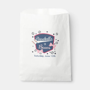 Sachets En Papier Baseball ou bows Genre Reveal