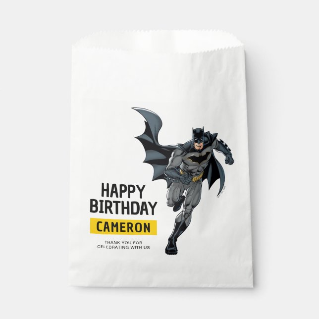 Sachets En Papier Batman | Chalkboard Joyeux anniversaire (Devant)