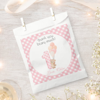 Sachets En Papier Beary First Teddy Bear fête d'anniversaire
