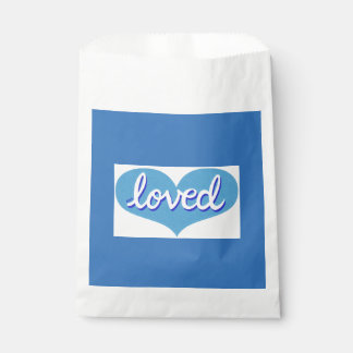 Sachets En Papier BEAUCOUP AIMÉ - Coeur d'amour bleu -