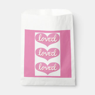 Sachets En Papier BEAUCOUP AIMÉ - Coeurs d'amour roses