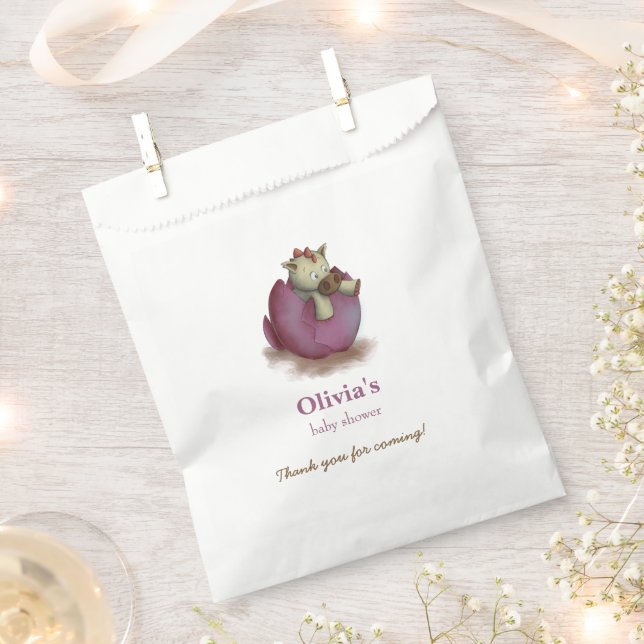 Sachets En Papier Bébé Dragon dans Poupée Oeuf Girl Baby shower uniq (Coupé)