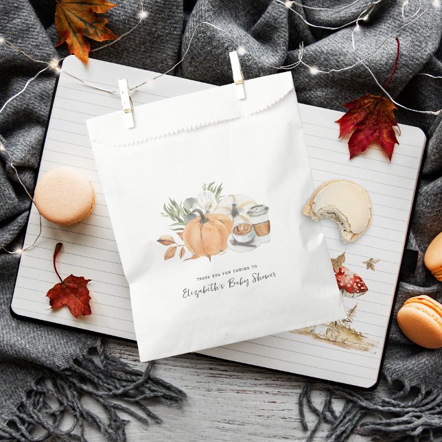 Sachets En Papier Bébé est en train de brasser | Baby shower Café d' (Créateur téléchargé)