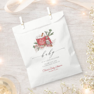 Sachets En Papier Bébé son Baby shower froid à l'extérieur de l'hive