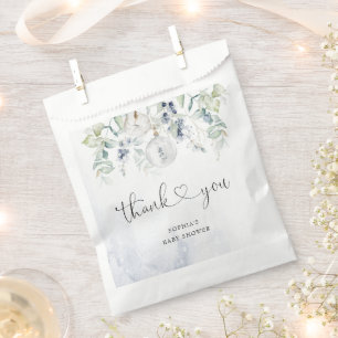 Sachets En Papier Bébé son froid en dehors du baby shower d'eucalypt