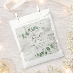 Sachets En Papier Belle délicate feuille d'eucalyptus mariage favori