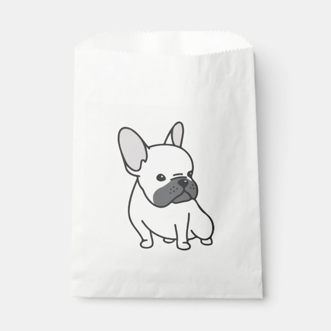 Sachets En Papier Belle French Bulldog Chien Chien Chien Chien Chien (Devant)