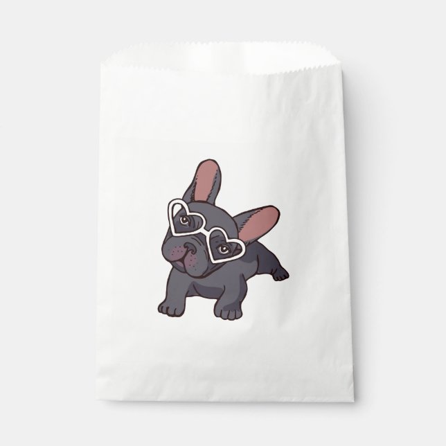Sachets En Papier Belle French Bulldog Chien Chien Chien Chien Chien (Devant)