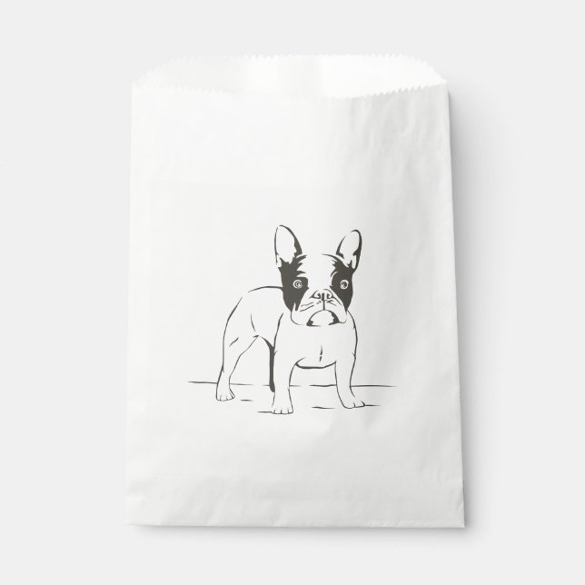 Sachets En Papier Belle French Bulldog Chien Chien Chien Chien Chien (Devant)